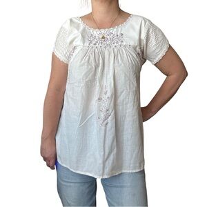 Beautiful Embroidered Top, Size Medium